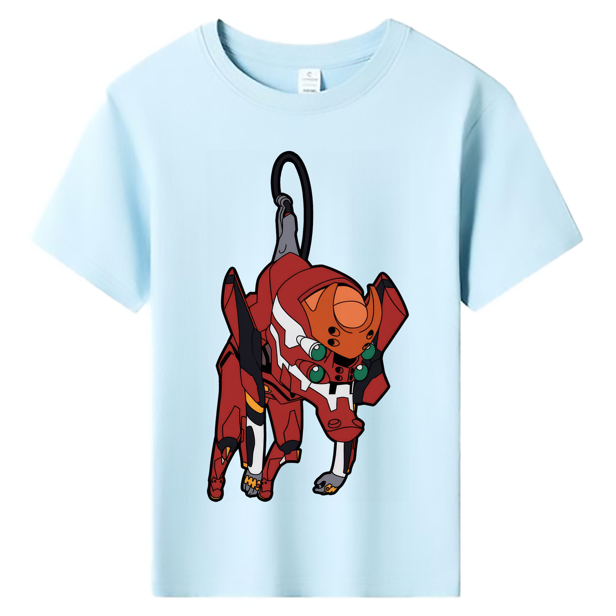 （画像用） EVA 新世紀エヴァンゲリオン 綿100％キッズTシャツ（フロントプリント）
